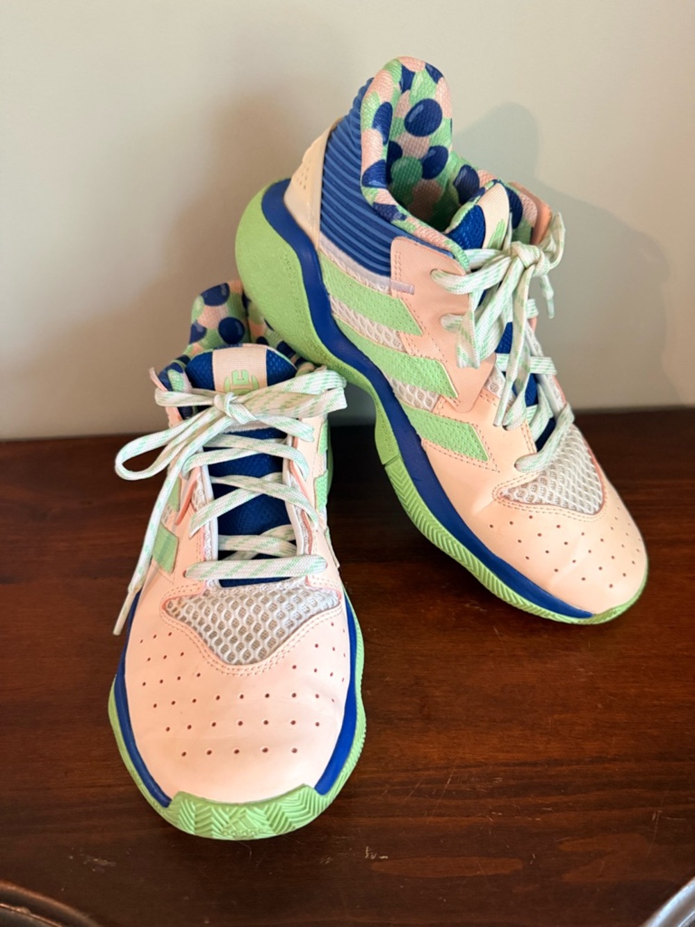 Adidas James Harden Step Back shoes pink mint. Size 6.5